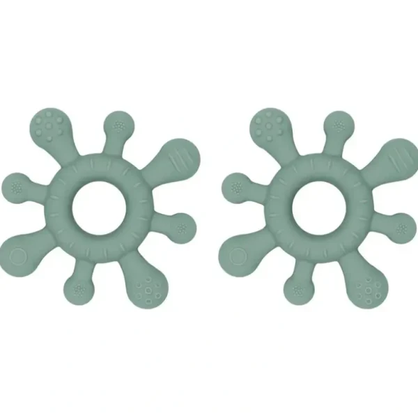 2x Playground Baby/Infant 12cm Silicone Splash Teether Teething Toy 4m+ Sage - cutbabycare.com | baby boutique & care hub