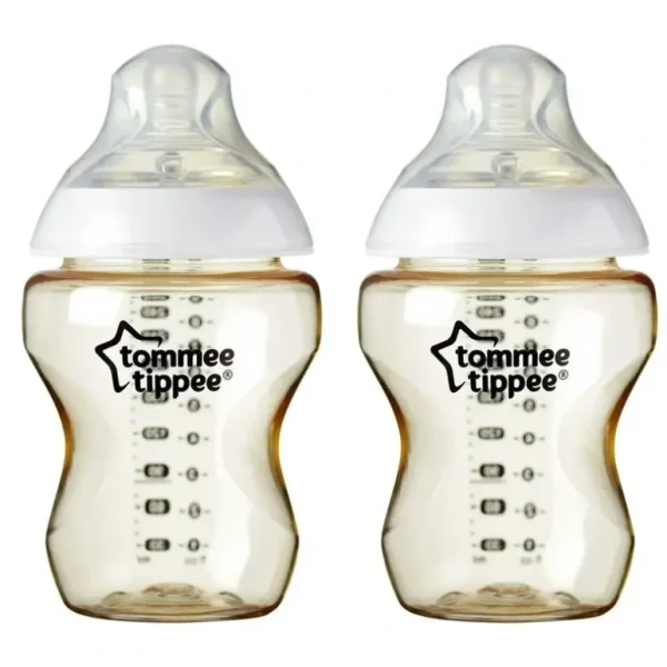 2x Tommee Tippee Closer To Nature Super Soft Silicone Teat Bottle 260ml 3M+ - cutbabycare.com | baby boutique & care hub