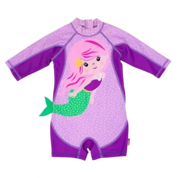 New Zoocchini - Baby Girl One Piece Surf Suit, Mermaid - cutbabycare.com | baby boutique & care hub Shop All
