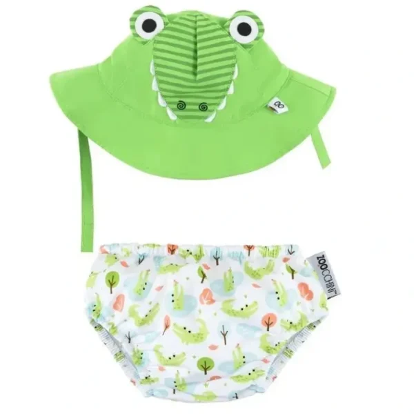 Fashion Zoocchini - Baby Swim Diaper & Sun Hat Set, Aidan The Alligator - cutbabycare.com | baby boutique & care hub Shop All