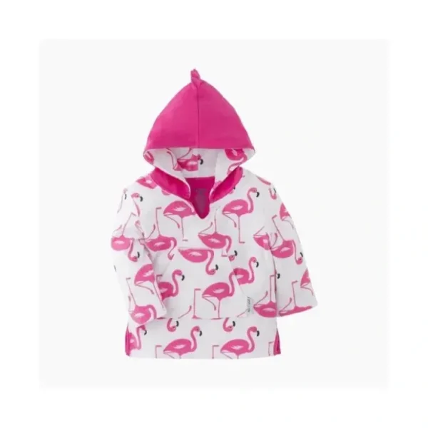 Clearance Zoocchini - Baby Terry Swim Coverup Upf50+, Flamingo - cutbabycare.com | baby boutique & care hub Shop All