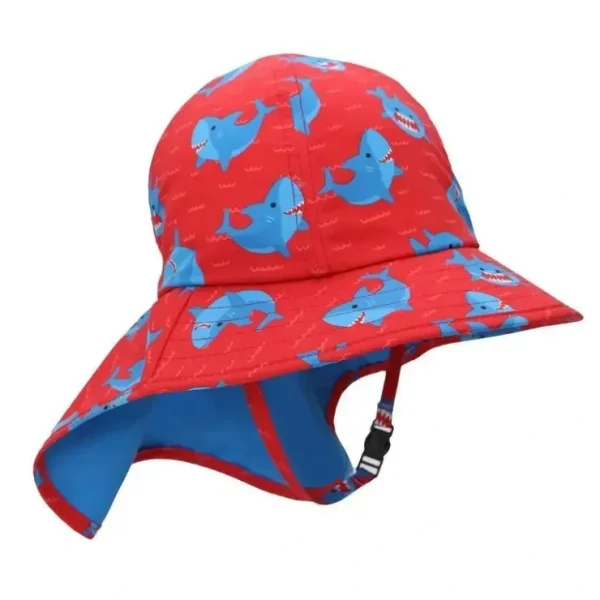 Clearance Zoocchini - Baby/Toddler Cape Sunhat, Blue Shark - cutbabycare.com | baby boutique & care hub Shop All