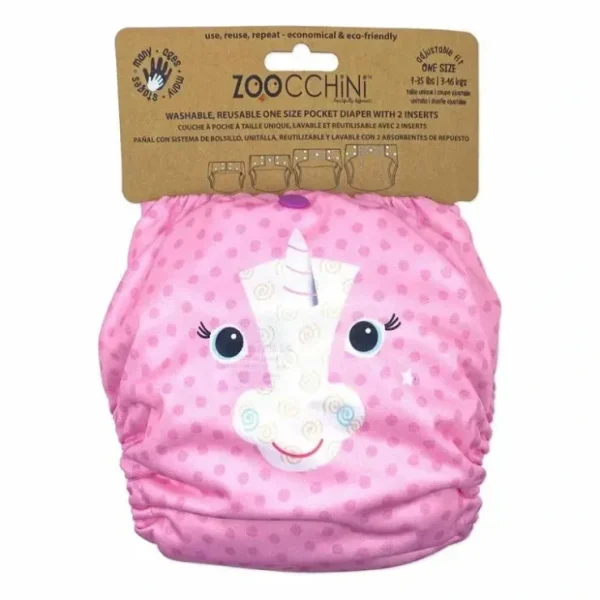 Shop Zoocchini - Cloth Diaper Alicorn With 2Pk Insert One Size - cutbabycare.com | baby boutique & care hub Shop All