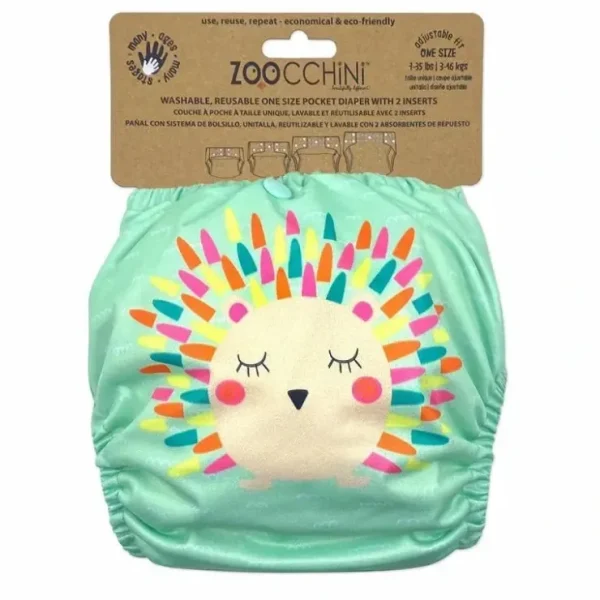 Fashion Zoocchini - Cloth Diaper Hedgehog With 2Pk Insert One Size - cutbabycare.com | baby boutique & care hub Shop All