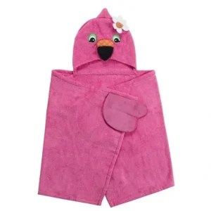 Flash Sale Zoocchini - Kids Hooded Towel, Flamingo - cutbabycare.com | baby boutique & care hub Bath Potty