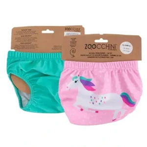 New Zoocchini - Knit Swim Diaper, 2 Pc Set, Unicorn, 6-12M - cutbabycare.com | baby boutique & care hub Shop All