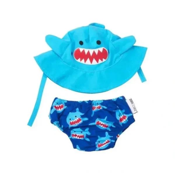 Online Zoocchini Baby Swim Diaper & Sun Hat Set Shark - cutbabycare.com | baby boutique & care hub Shop All