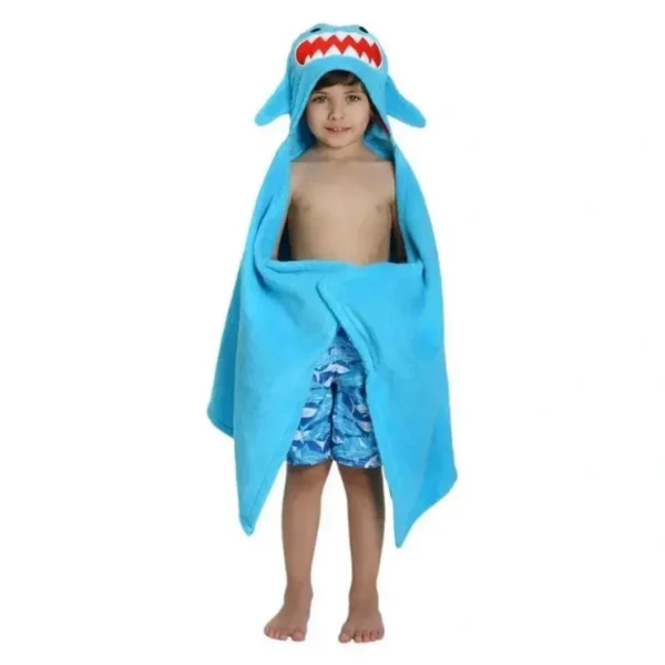 Sale Zoocchini Sherman the Shark Hooded Towel, Blue - cutbabycare.com | baby boutique & care hub Shop All